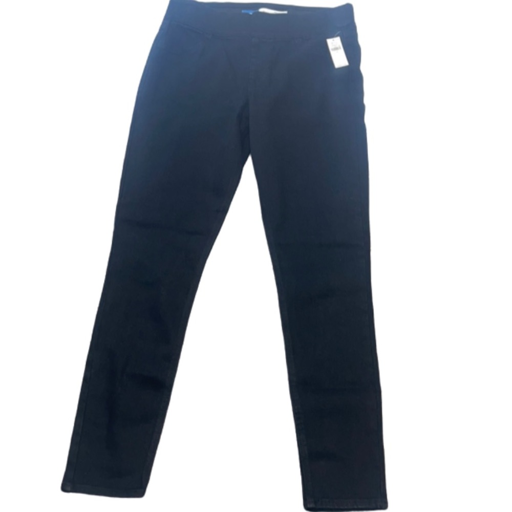 Old Navy size 10 Mid-Rise Jeggings Adjustable Waist black denim